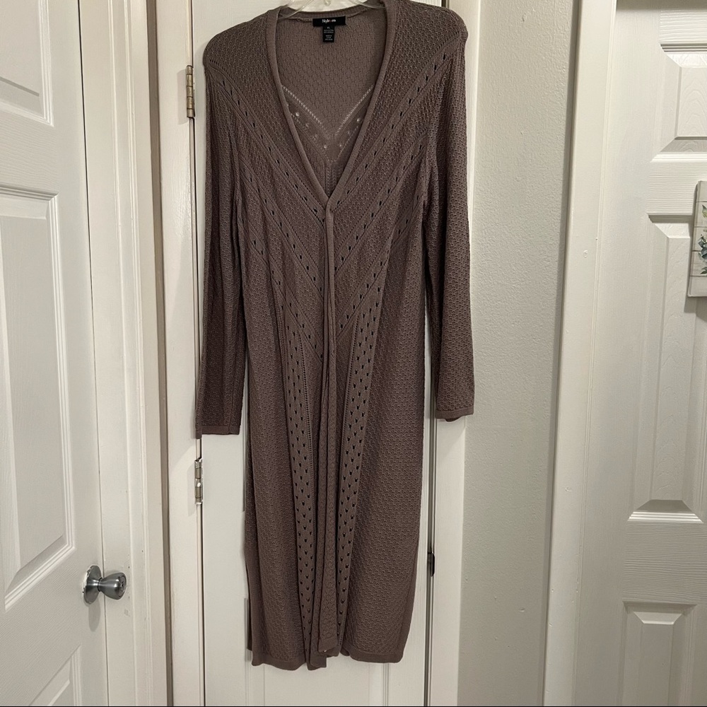 Taupe Duster Sweater